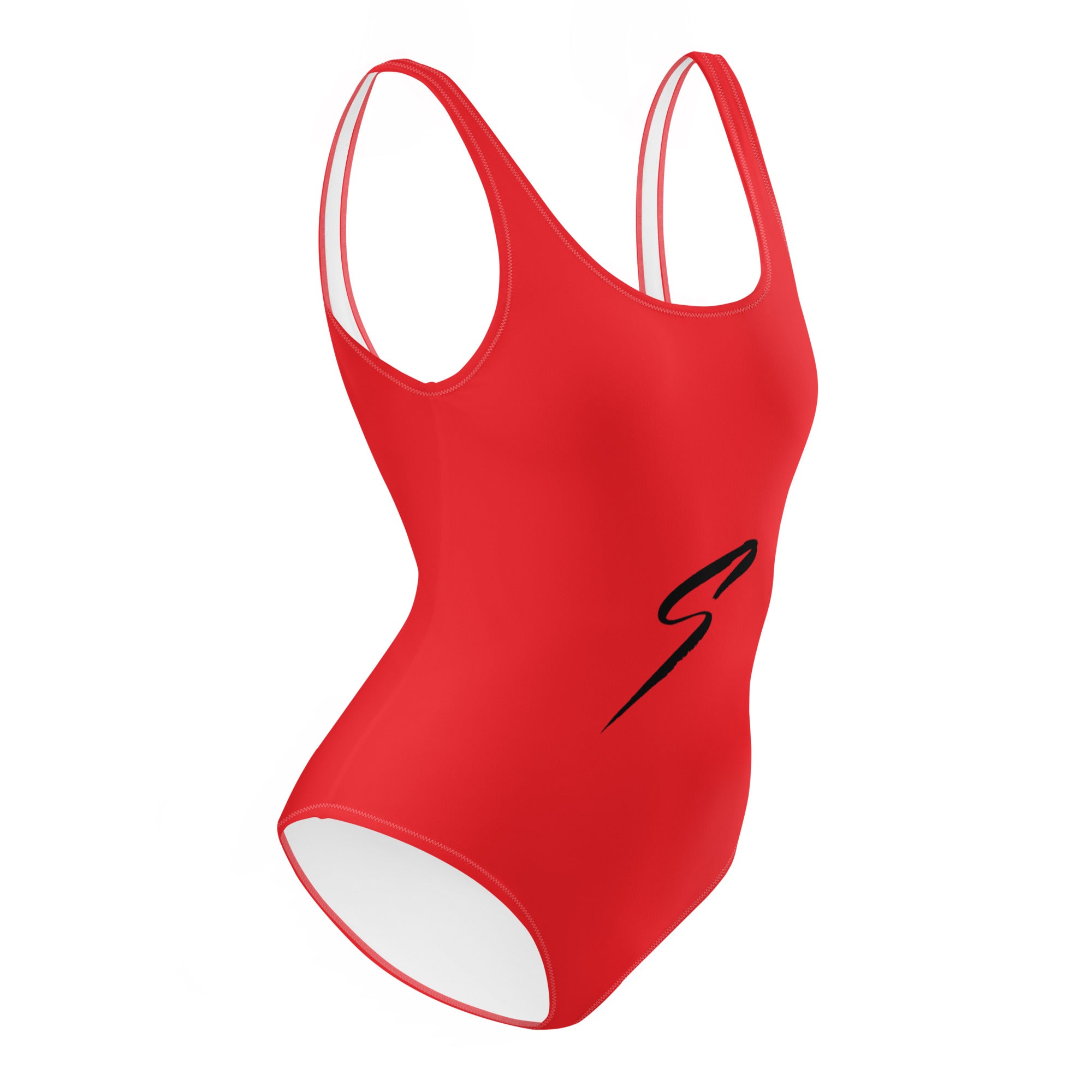 Red One Piece Swimsuit