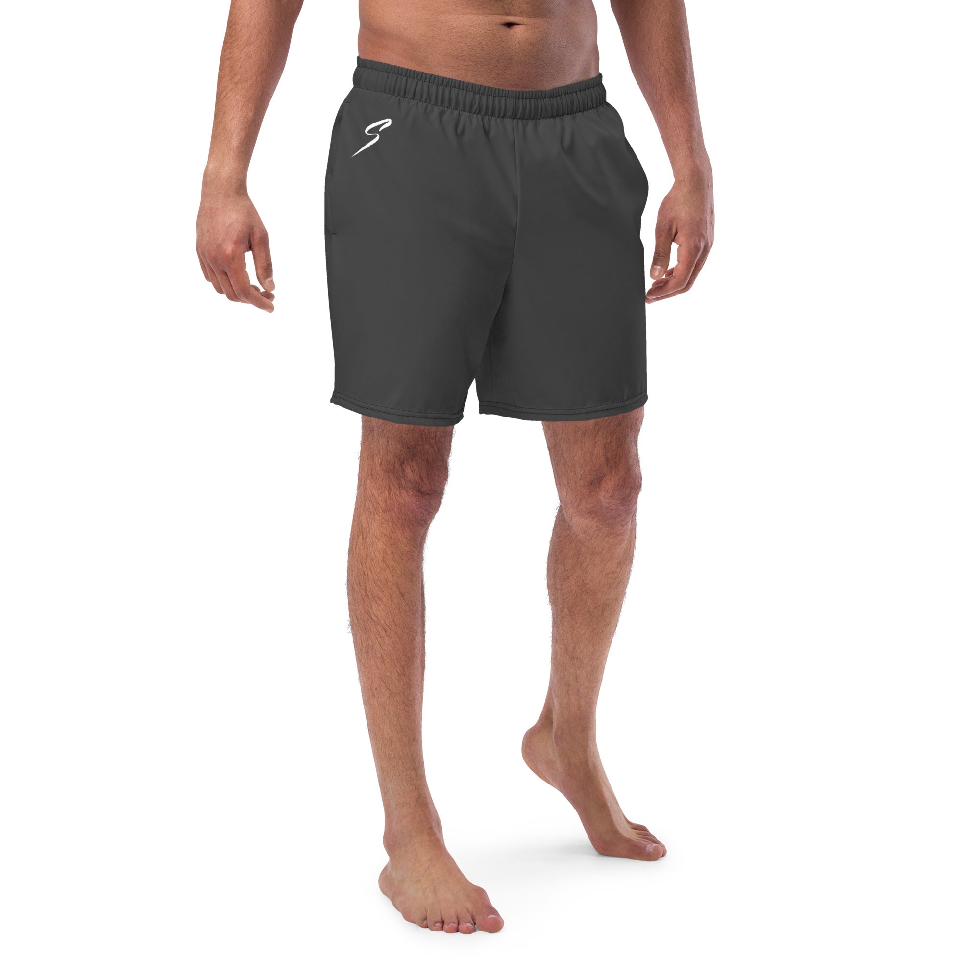 Gray Swim Trunks